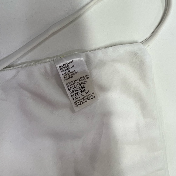 BASTA Surf Swim One Piece White Pearl Mailot Swimsuit Backless Size Small NEW - Picture 5 of 9